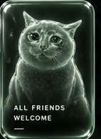 All friends welcome artwork